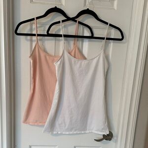 Old Navy Women's Camisole Pair — White & Light Pink